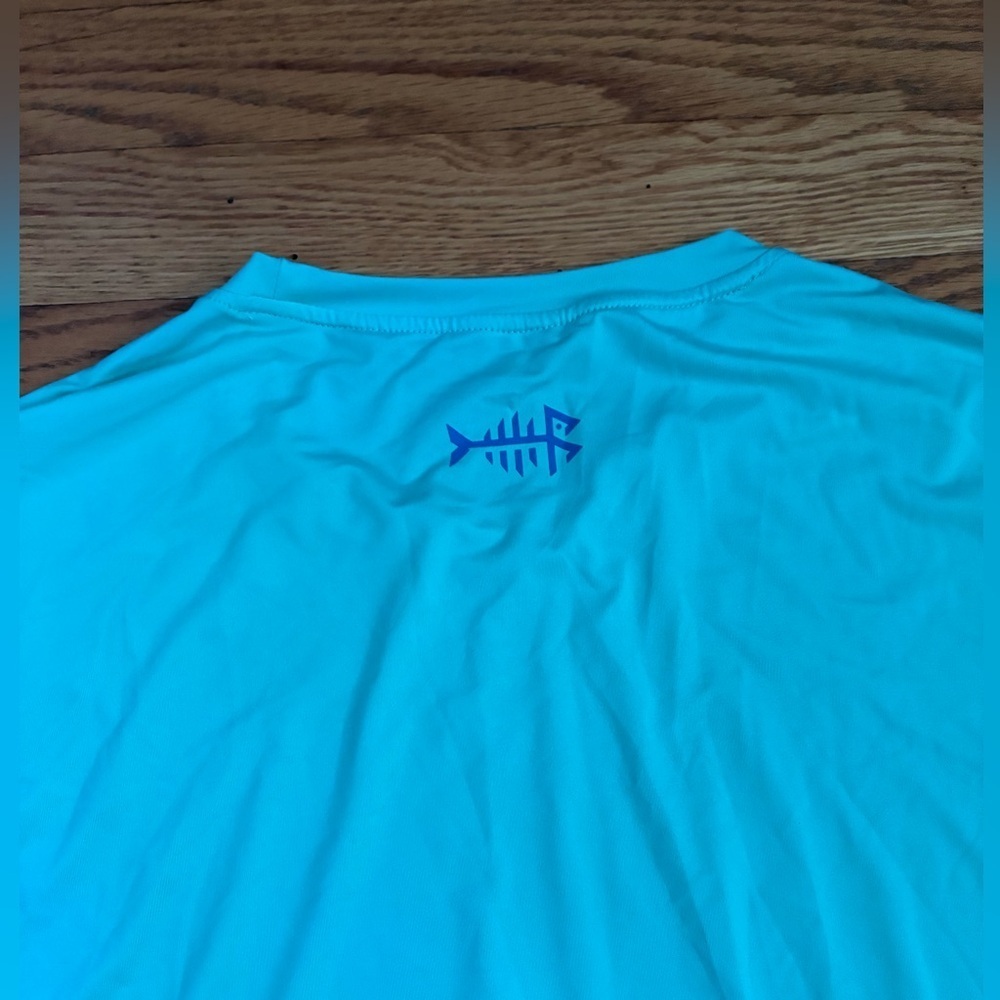 Bassdash Men’s Teal Long Sleeve Sun Fishing Shirt - Size L - Picture 9 of 9